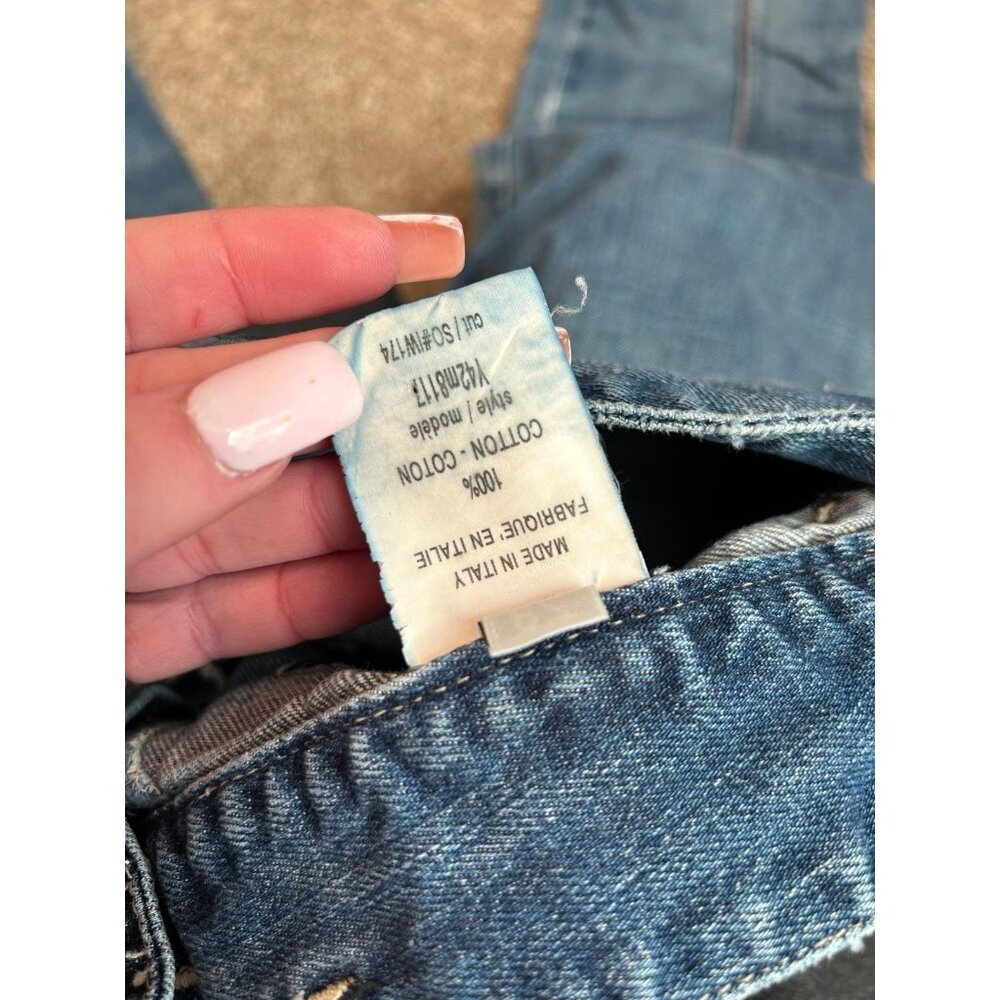 Vintage Y2K GUESS Jeans low rise square front pockets SZ 28" straight leg - Picture 8 of 9